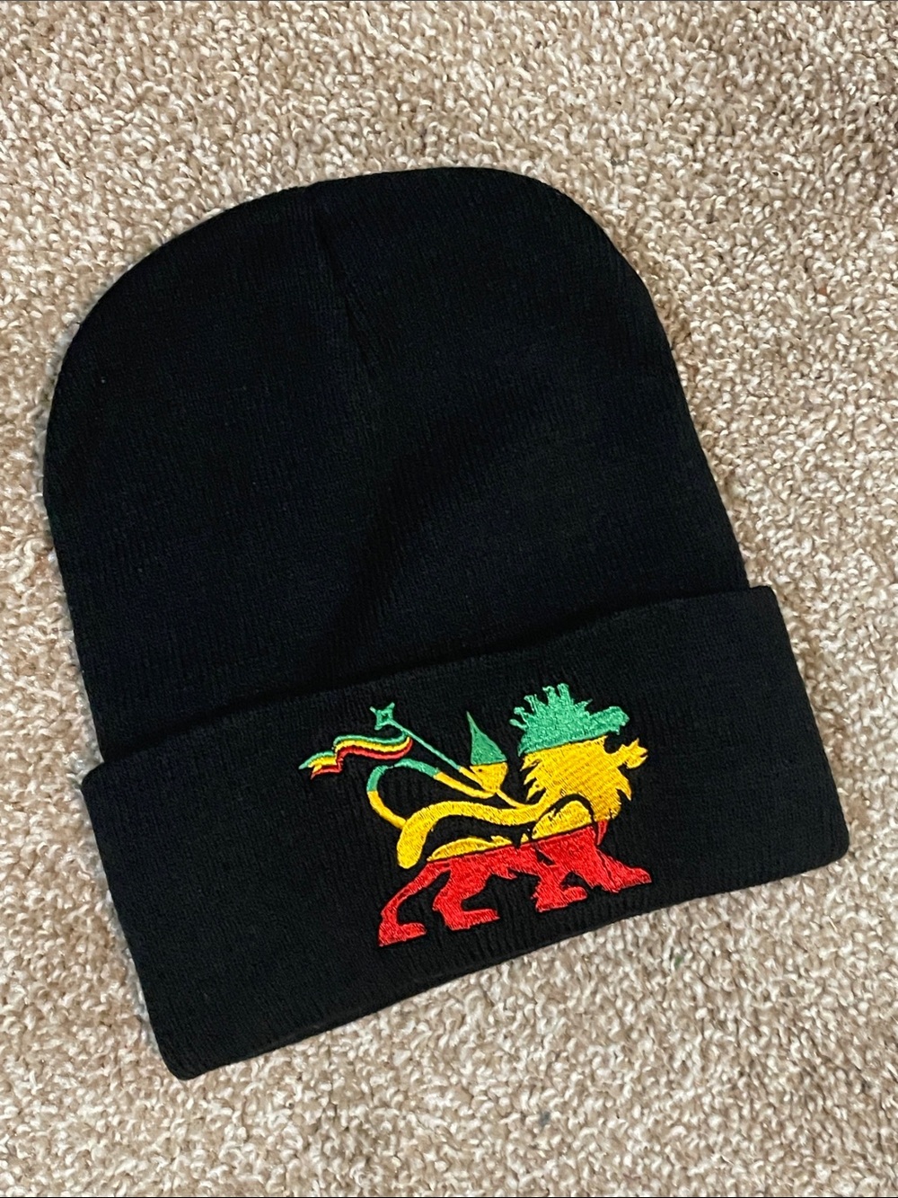 NEW Embroidered Rasta Beanie